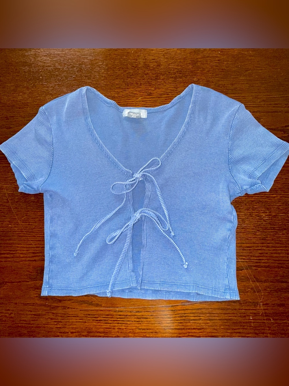Tilly’s Sky & Sparrow Dusty Blue Tie Top Adult Size Small (Great Condition)